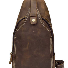 Cool Mens Leather Chest Bags Sling Bag Sling pack Shoulder sling bag For Men
