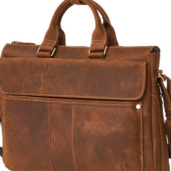 LEATHER MENS BRIEFCASE Vintage WORK BAG BUSINESS BAG FOR MEN