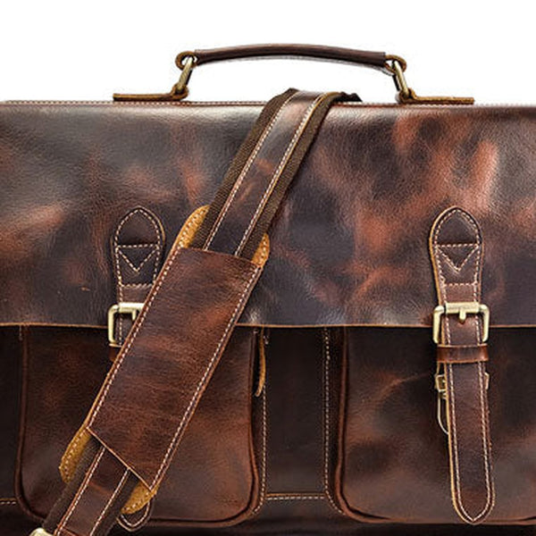 Genuine Leather Messenger Bag Cool Chest Bag Sling Bag Crossbody Bag Travel Bag Hiking Bag for men
