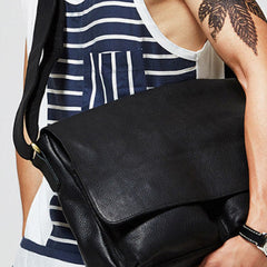 Cool leather men messenger bag shoulder bag for men