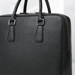 Leather mens Briefcase messenger Business Bag shoulder laptop bag
