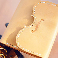 Handmade Leather billfold trifold wallet purse women small wallet vintage cute