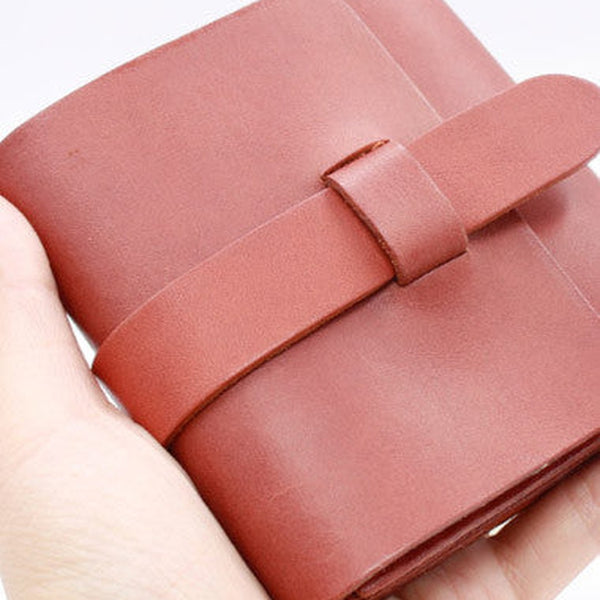 Handmade Leather billfold wallet purse women small wallet vintage cute