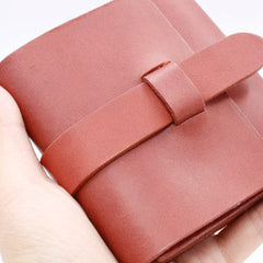 Handmade Leather billfold wallet purse women small wallet vintage cute