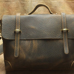 Genuine Leather Messenger Bag Briefcase Bag Cross Body Cool Chest Bag Travel Bag Hiking Bag For Men