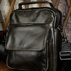Genuine Leather Messenger Bag Cross Body Cool Chest Bag Sling Bag Travel Bag Hiking Bag For Men
