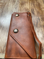Biker Chain Wallet Leather Wallet With Chain Mens Leather Chain Wallet for Men