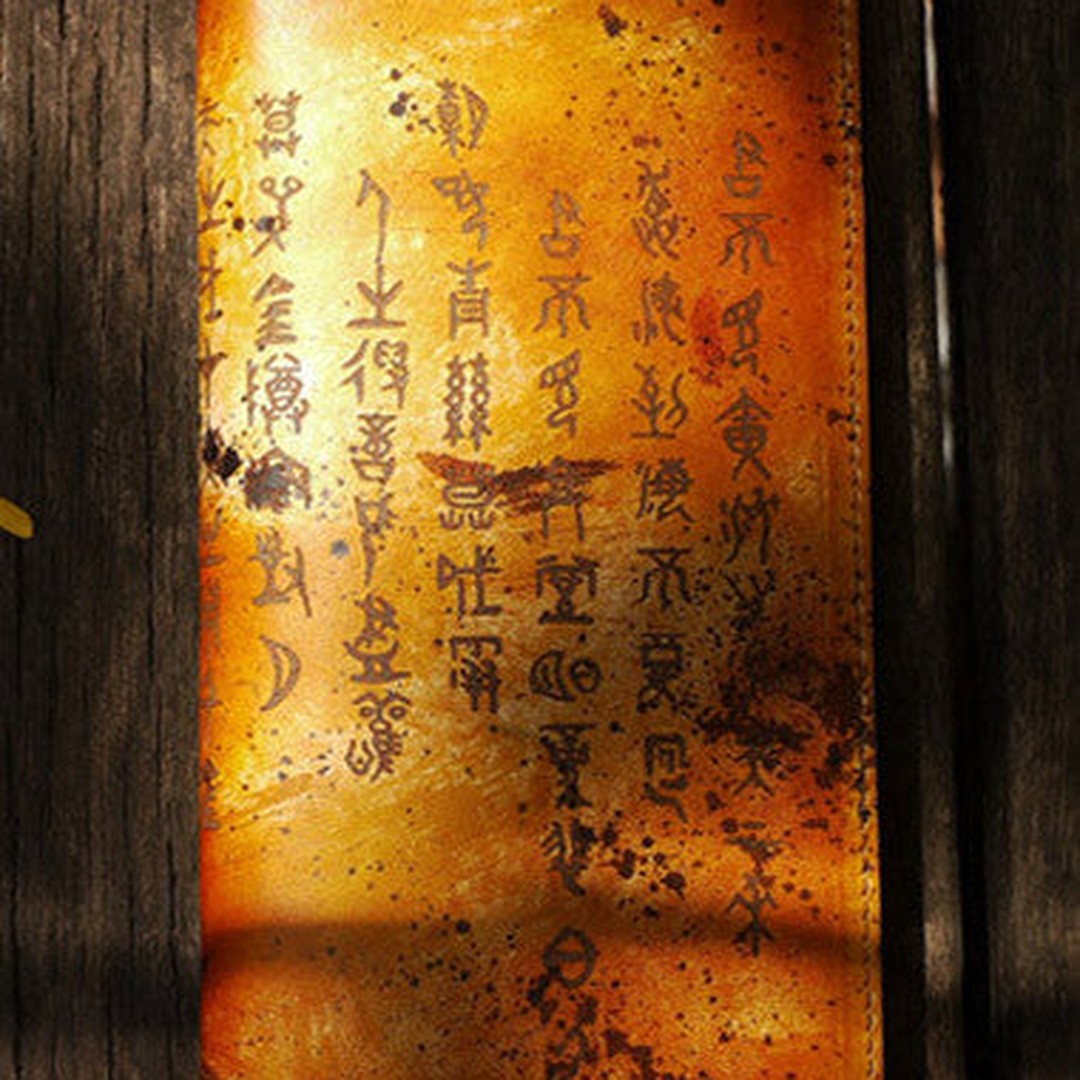 Handcraft vintage distress chinese poem leather hand dyed long wallet for men
