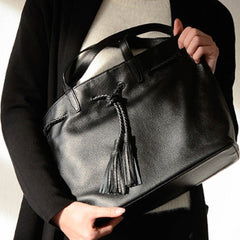 Handmade Genuine Leather Handbag Tote Bag Shopper Bag Shoulder Bag Purse For Women