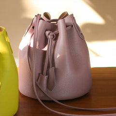 Genuine Leather Bucket Bag Purse Crossbody Bag Shoulder Bag Purse For Women