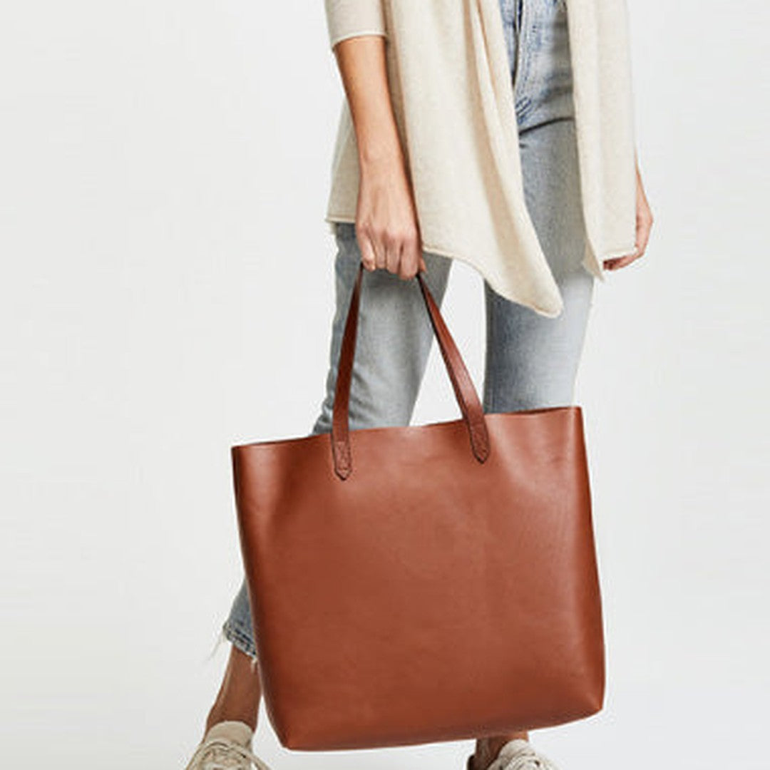 Handmade Genuine Leather Handbag Tote Bag Shopper Bag Shoulder Bag Purse For Women