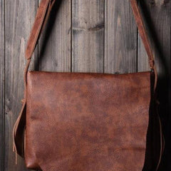 Cool leather mens messenger Bag Vintage Shoulder Laptop Bag for Men