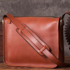 Handmade leather men Briefcase messenger vintage shoulder laptop bag vintage bag