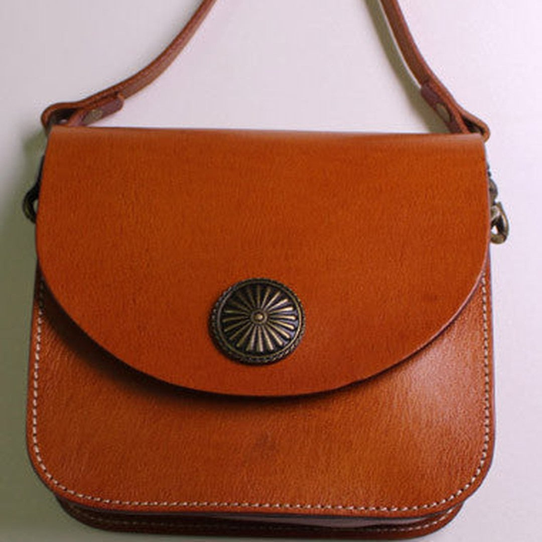 Handmade Leather Womens Satchel bag Shoulder bag leather crossbody bag for women
