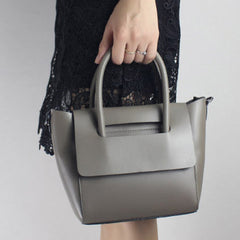 Genuine Leather handbad shoulder bag blue black for women leather shopper bag