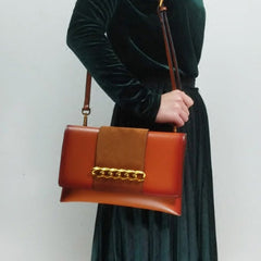 Genuine Leather Clutch Bag Purse Shoulder Bag for Women Leather Crossbody Bag