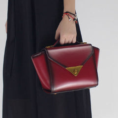 Handmade Leather handbag shoulder bag winged for women leather crossbody bag
