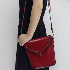 Genuine Leather bucket bag shoulder bag for women leather crossbody bag