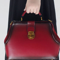 Genuine Leather handbag purse shoulder bag black for women leather crossbody bag