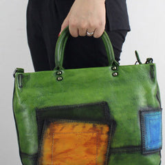 Handmade Leather handbag shoulder bag for women leather shopper bag