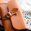 Handmade vintage rustic pretty leather iphone case cover bag pouch for women/lady girl