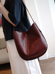Vintage Coffee Leather Shoulder Tote Bag Women Crossbody Tote Purse for Women