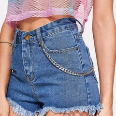 Cute Womens Silver Pants Chains Silver Trousers Chain Jeans Chain For Women