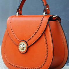 Genuine Leather round crossbodybag handbag shoulder bag for women leather bag