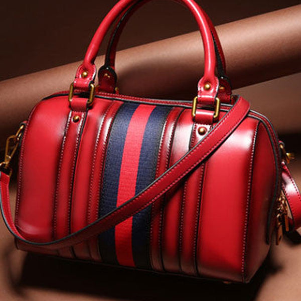 Genuine Leather handbag Boston bag shoulder bag for women leather bag