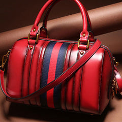 Genuine Leather handbag Boston bag shoulder bag for women leather bag