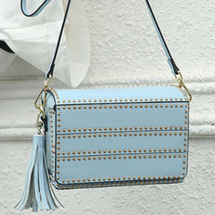 Genuine Leather crossbodybag rivet shoulder bag for women leather bag