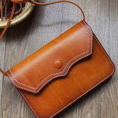 Handmade Leather Small phone Purse shoulder bag leather crossbody bag for women