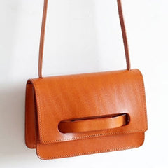 Handmade Leather bag purse cute for women leather shoulder bag crossbody bag