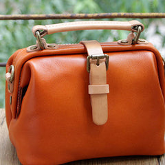 Handmade Leather doctor bag for women leather shoulder doctor bag crossbody bag
