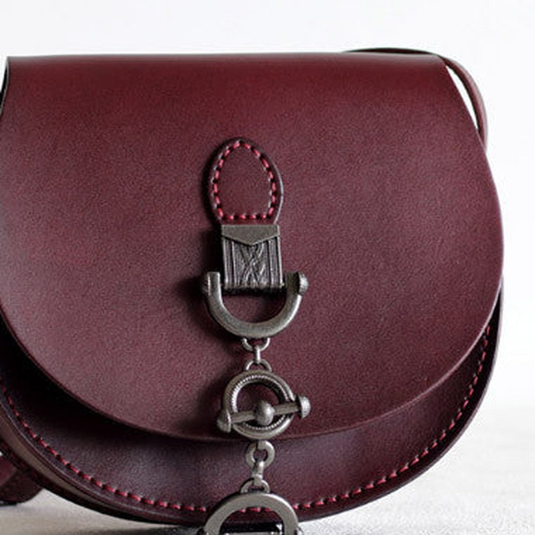 Handmade Leather vintage women leather shoulder bag crossbody bag