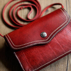 Vintage Leather Small phone Purse shoulder bag leather crossbody bags for women