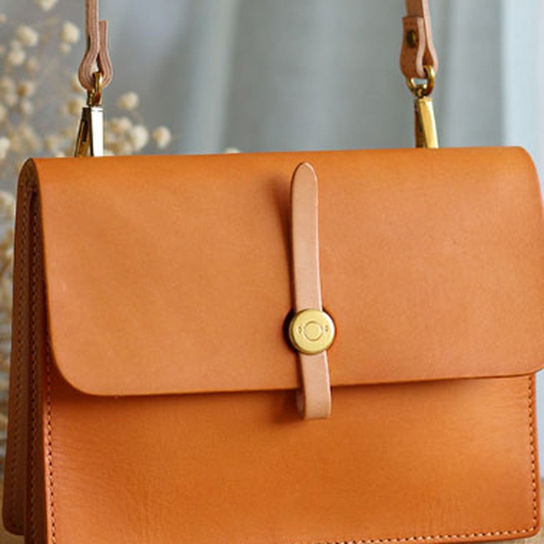 Handmade Leather phone purse stachel bag for women crossbody bag leather shoulder bag
