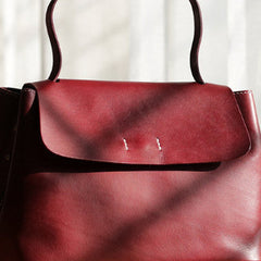 Handmade Leather tote bag shopper bag for women leather shoulder bag handbag
