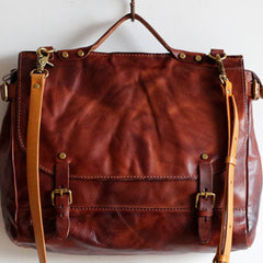 Handmade Leather messenger bacg stachel bag for women leather shoulder bag