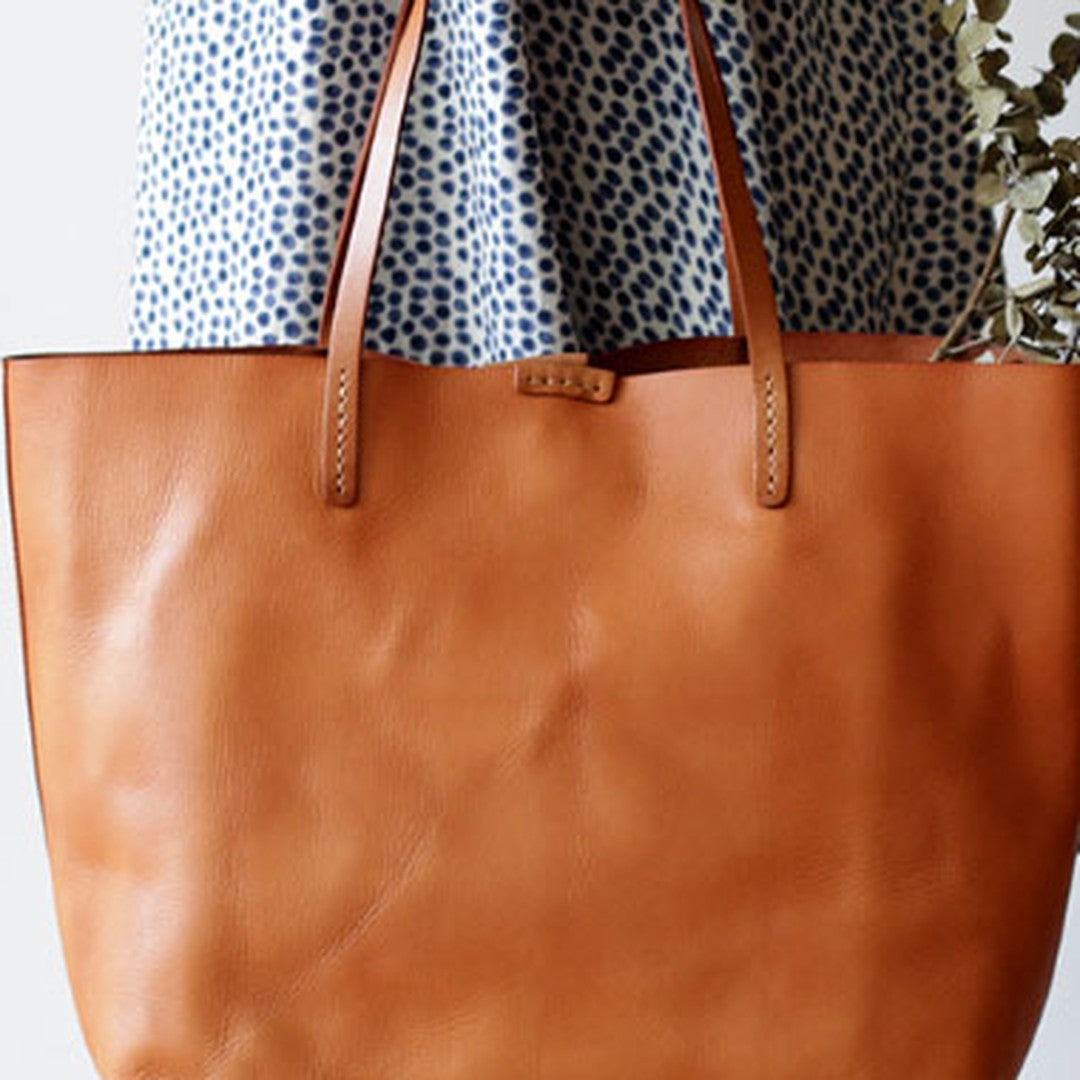Handmade Leather handbag tote shopper bag for women leather shoulder bag