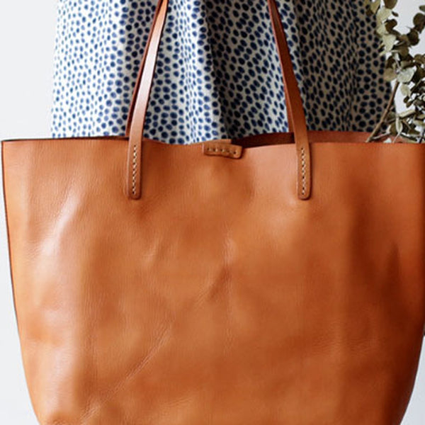 Handmade Leather handbag tote shopper bag for women leather shoulder bag