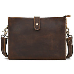 Leather Wristlet with Shoulder Strap for Men