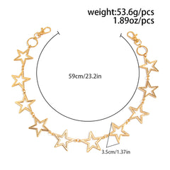 Gold Star Pants Chain Star Ball Wallet Chain 