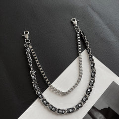 Skull Wallet Chain Double Wallet Chain - iChainWallets