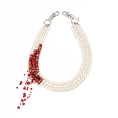 Womens Beaded Wallet Chain Pearl Wallet Chain for Women Triple Wallet Chain - iChainWallets