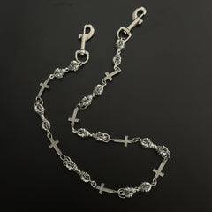 Mens Cross Wallet Chain Cool Vajra Biker Wallet Chain For Men