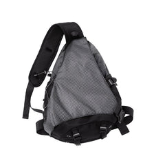 waterproof fishing sling pack​ edc sling pack​ Black Travel Large Sling Bag For Big Men Cool Nylon Large Hiking Sling Bag For Big Men
