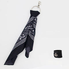 Paisley Bandana Kerchief Trousers Chain Pants Chains Biker Headscarf Jeans Chains