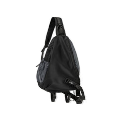 Black Travel Large Sling Bag For Big Men