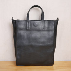Dark Brown Leather Handbag Tote Shopper Bag Shoulder Tote Purse For Women